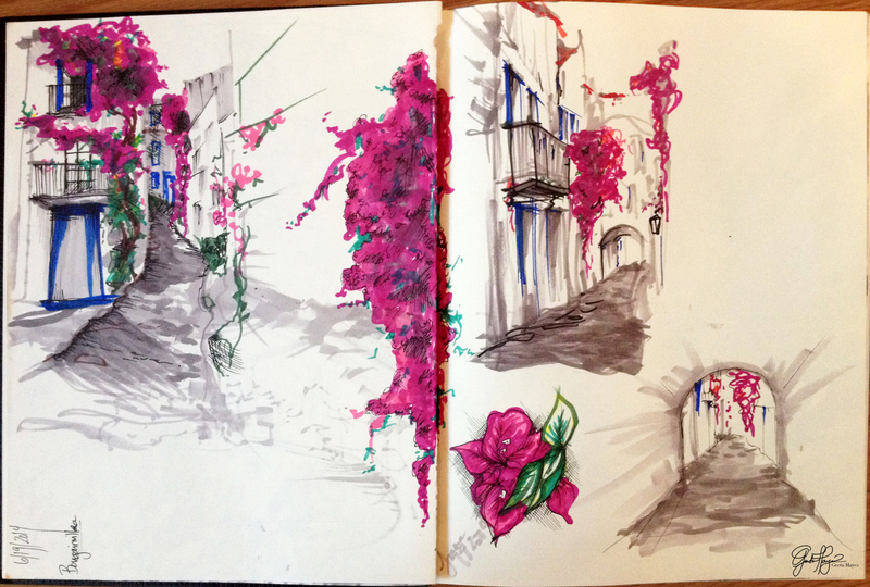 To showcase her draftsmanship skills, Greta brought her sketchbook from a recent trip to Europe on a drawing grant. Her work really wowed her interviewers.